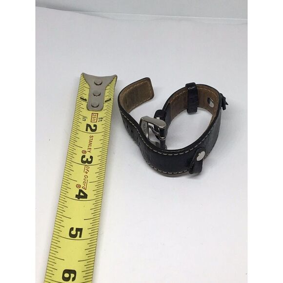 Fossil Genuine Leather Bracelet Watch Full Band 20mm A733 - Picture 1 of 9